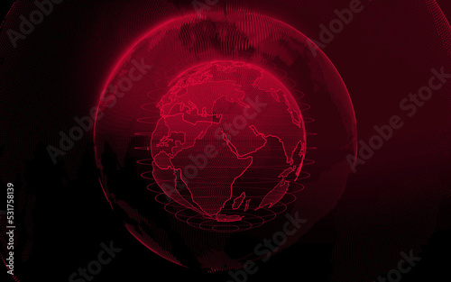 red planet earth background