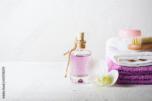 Fragrance oil  in glass bottle.