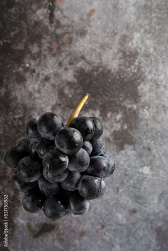 Bunch of grapes, low key image