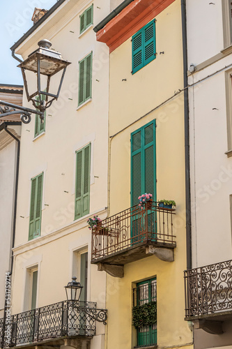 Beautiful old historic townhouses in Italy 