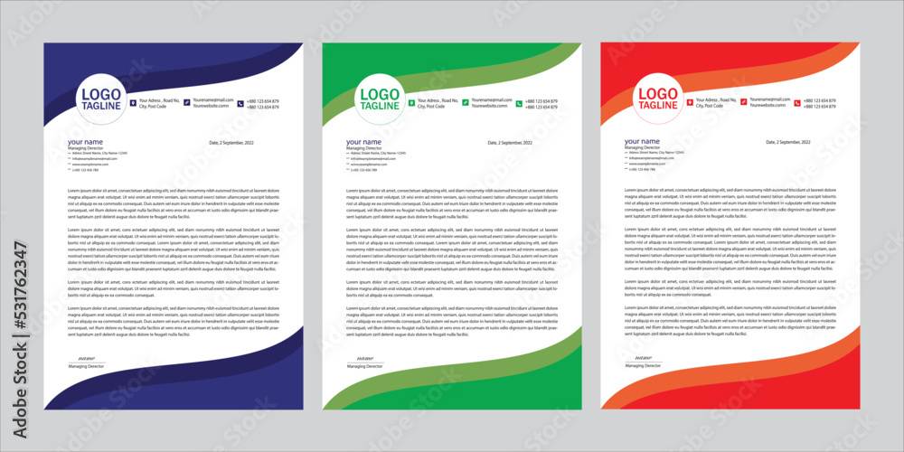 letterhead design template