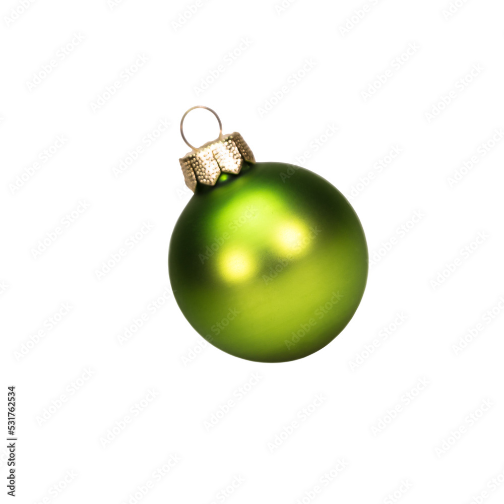 green christmas ball