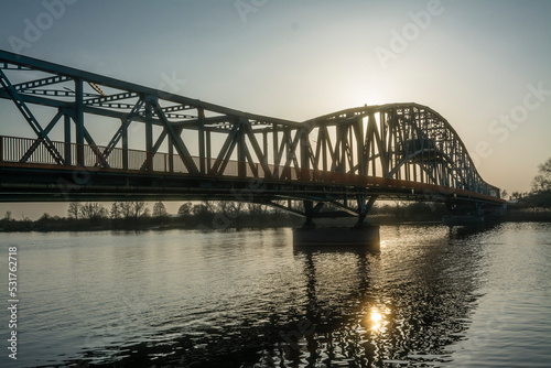 most stalowy na Odrze w Gryfino © witan