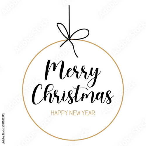 Merry Christmas text vector  holiday text illustration  gold christmas text vector