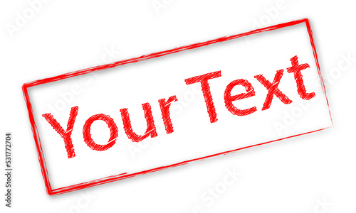 Votre texte tampon en anglais