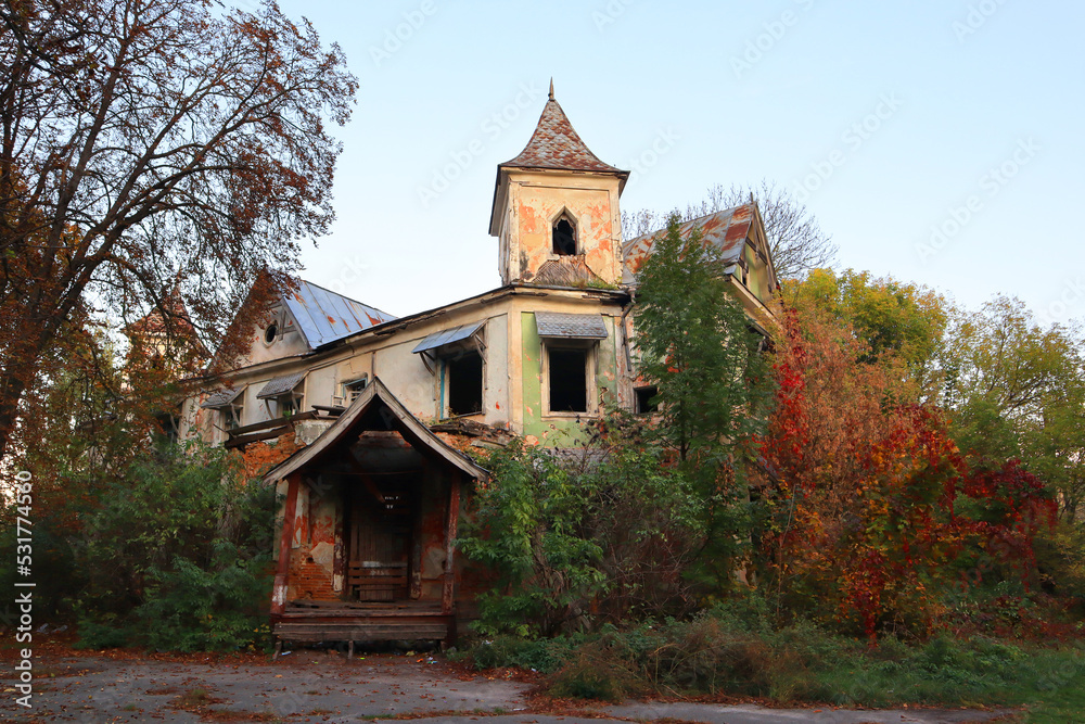 Abandoned historical mansion in Kopiliv, Ukraine Abandoned historical mansion in Kopiliv, Ukraine