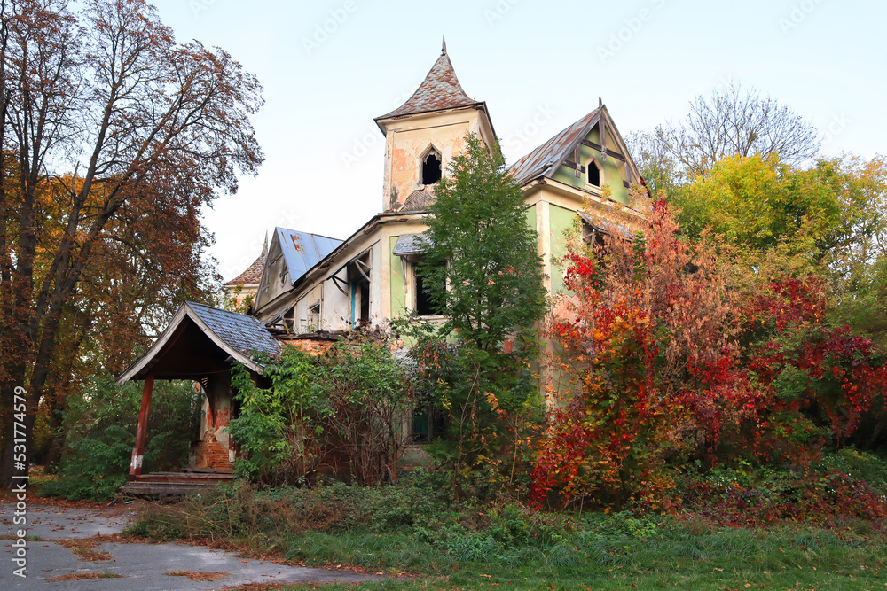 Abandoned historical mansion in Kopiliv, Ukraine Abandoned historical mansion in Kopiliv, Ukraine