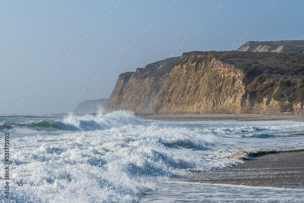 Beach along route 1 in Califrnia in San Francisco area Beach along route 1 in Califrnia in San Francisco area