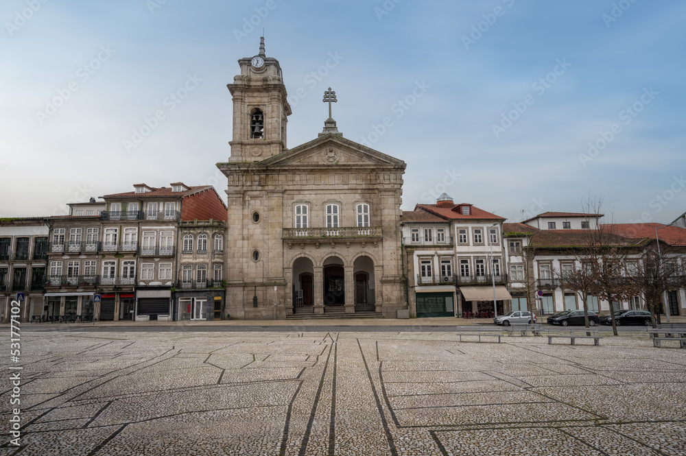 St. Peter's Basilica at Largo do Toural Square - Guimaraes, Portugal