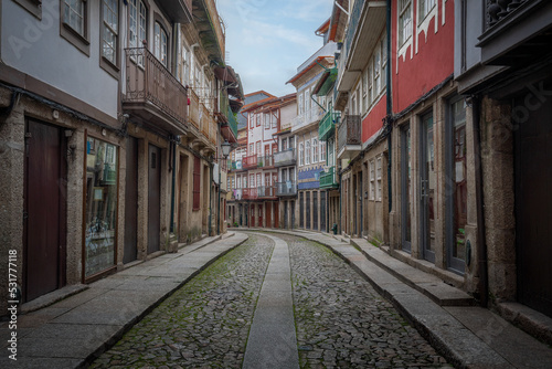 Old Street and Buildings - Guimaraes, Portugal © diegograndi