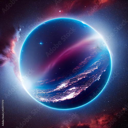 Abstract cosmos background.Earth from space