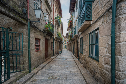 Medieval Santa Maria Street - city oldest street - Guimaraes  Portugal