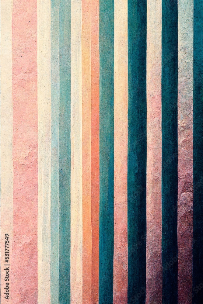 Fototapeta premium Abstract stripes pattern in pastel colors and with uneven spacing