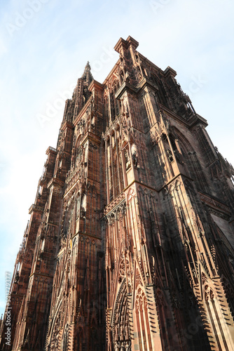 Cathedral called Notre-Dame de Strasbourg in France