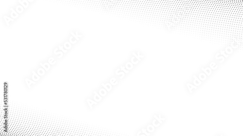 Halftone wave lines background. Abstract dotted stripes texture. Warped and curved lines wallpaper. Minimalistic design template