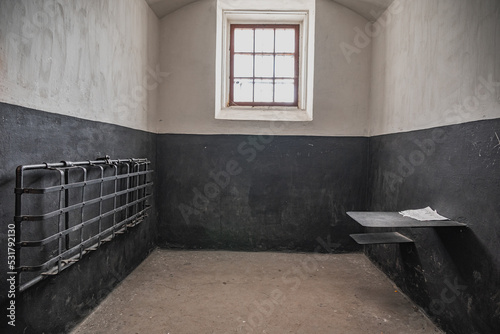 old abandoned chamber in the prison 