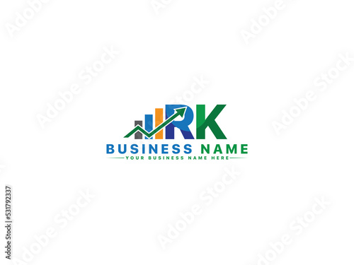 Monogram RK r&k Finance Logo, Colorful Letter Rk r k Logo Icon Vector For Business Developing or Identity