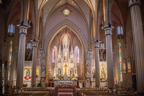 Inside of a church in San Antonio, Texas © Davslens Photography