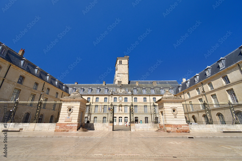 Burgundy, France. The former Palace of the Dukes of Burgundy in the city of Dijon. August 7, 2022.