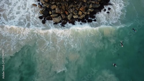 water flowing into the water