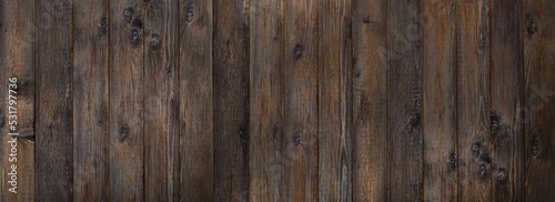 Abstract dark wood background, planks vintage tone
