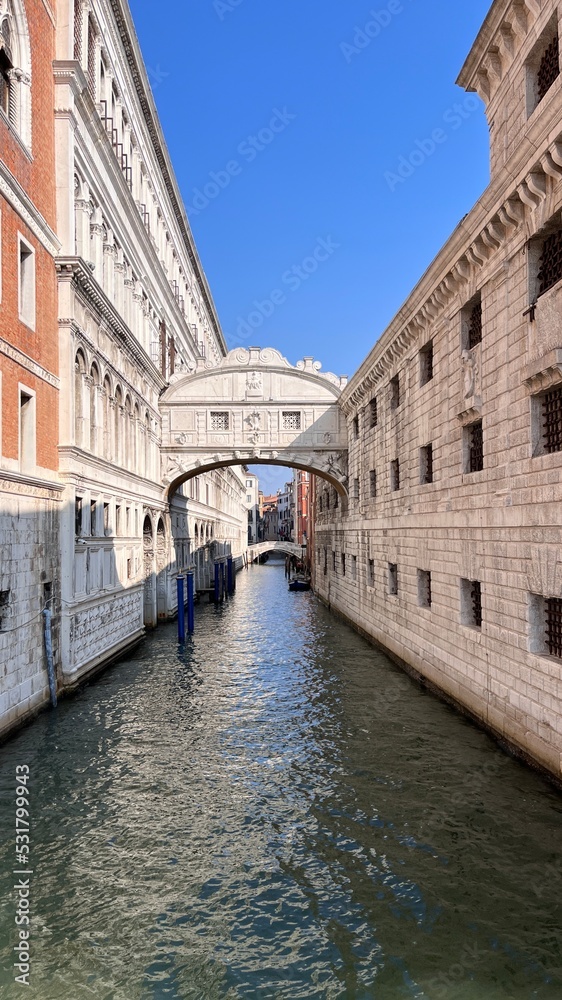 Canal and bridge in Venice, Italy