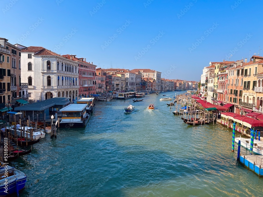 Venice canal, city on water, romantic city, Italy.