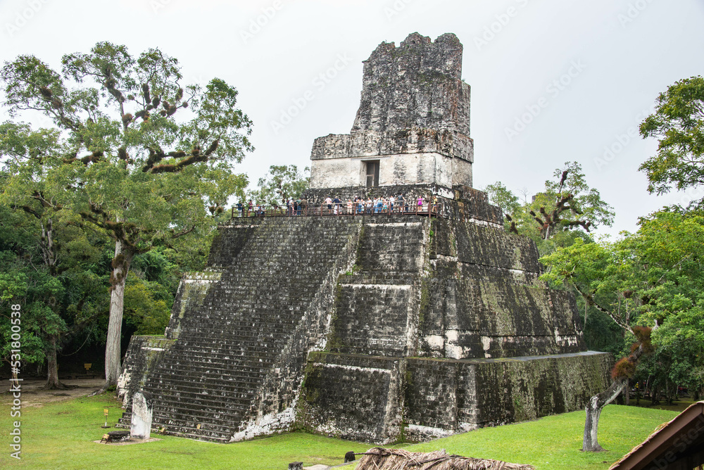 Φωτογραφία Temple I rises above the Great Plaza at Tikal National Park, Petén, Guatemala