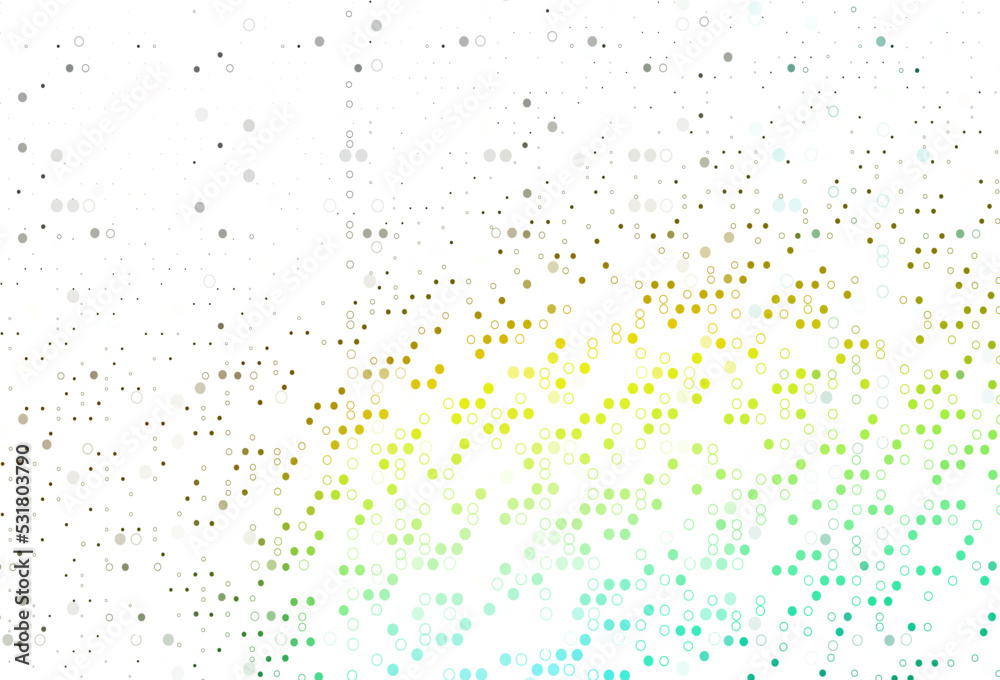 Light Green, Yellow vector template with circles. Light Green, Yellow vector template with circles.
