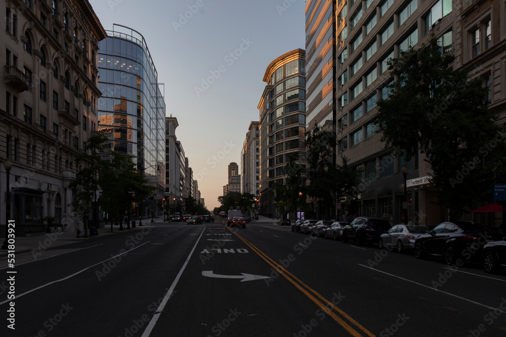 Cityscape of Washington DC downtown