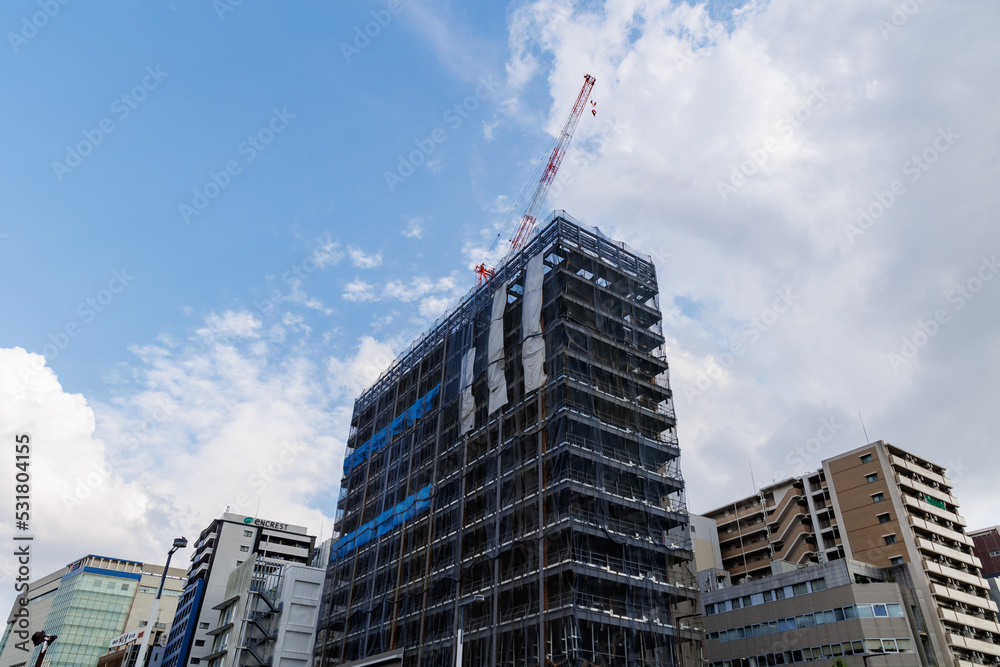 Fototapeta premium マンション・ビルの建設現場