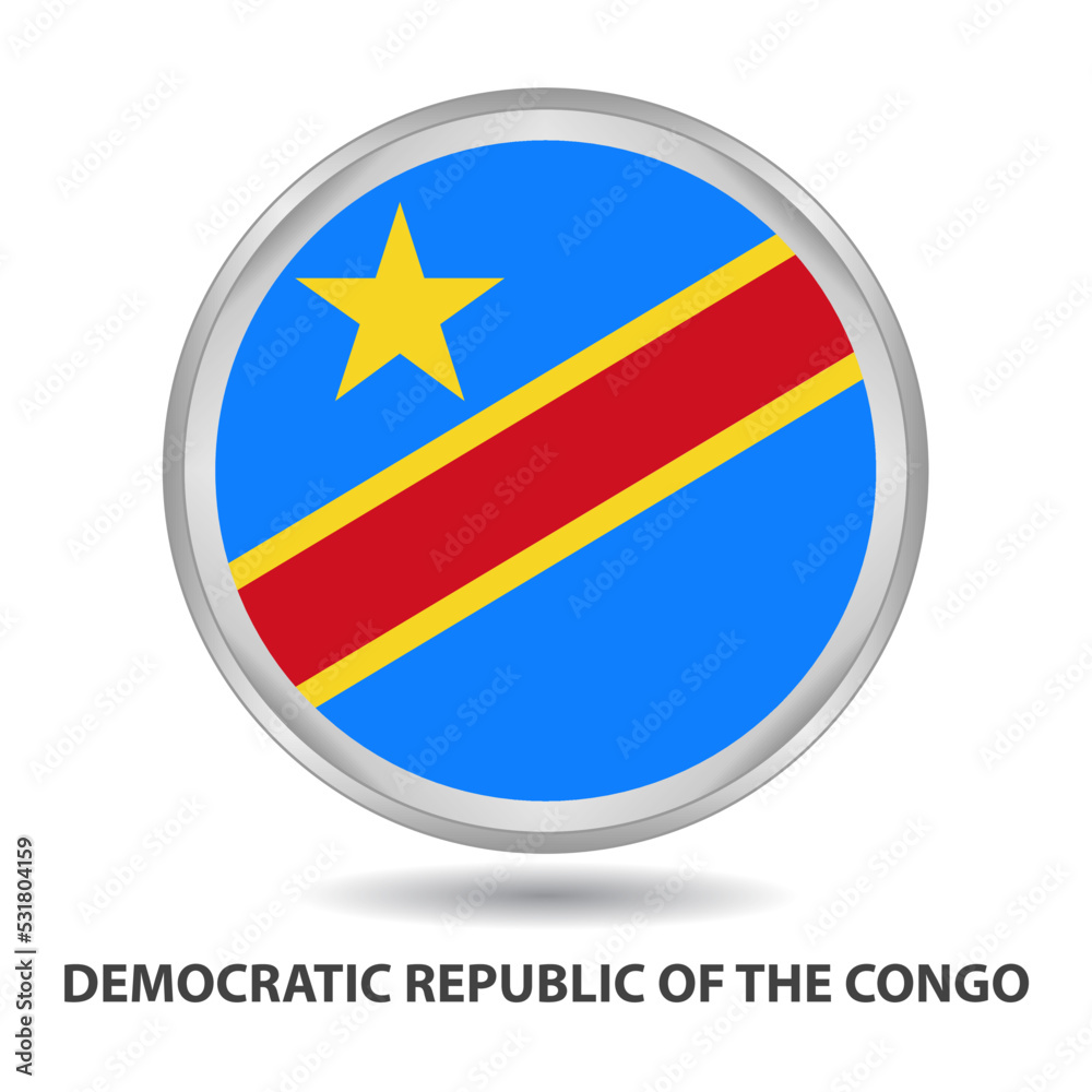 Democratic Republic Of The Congo round flag design is used as badge, button, icon, wall painting.cdr Democratic Republic Of The Congo round flag design is used as badge, button, icon, wall painting.cdr