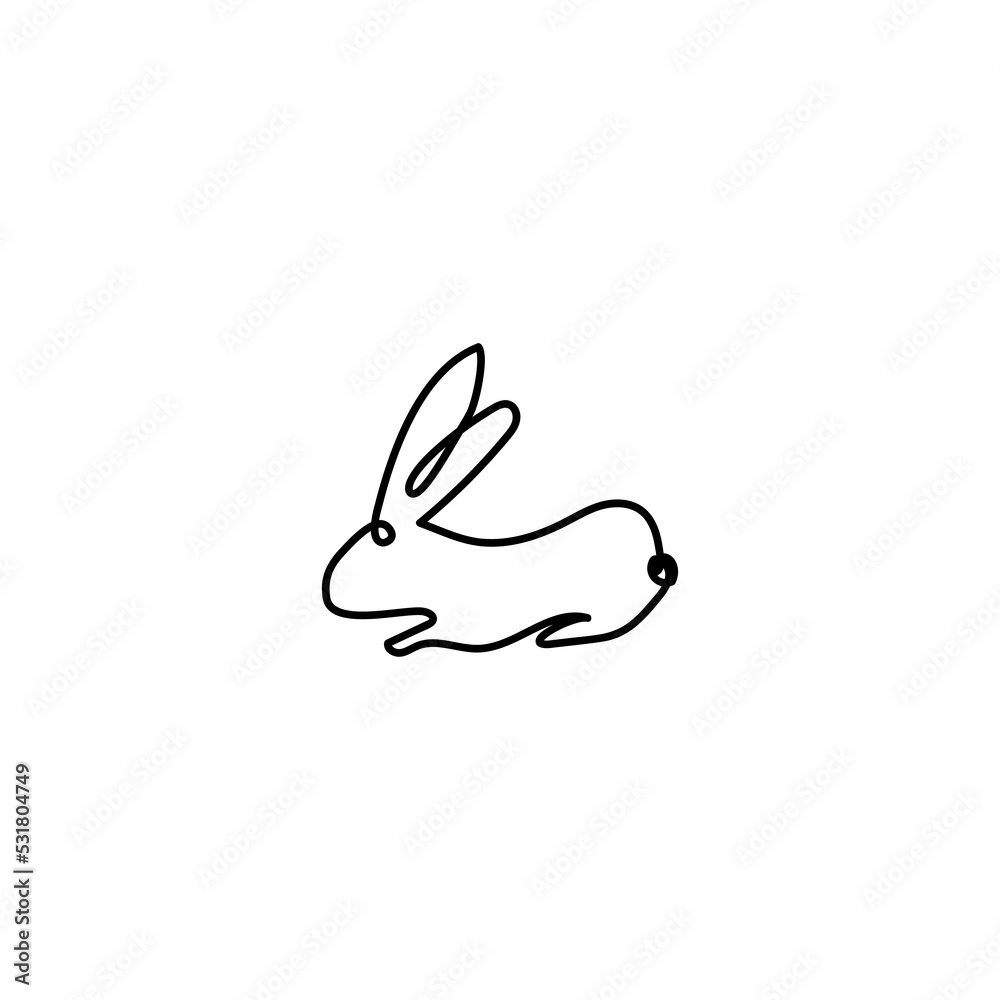 2023 Chinese new year. A rabbit on the number logo concept. Year of the rabbit
2023 Chinese new year. A rabbit on the number logo concept. Year of the rabbit