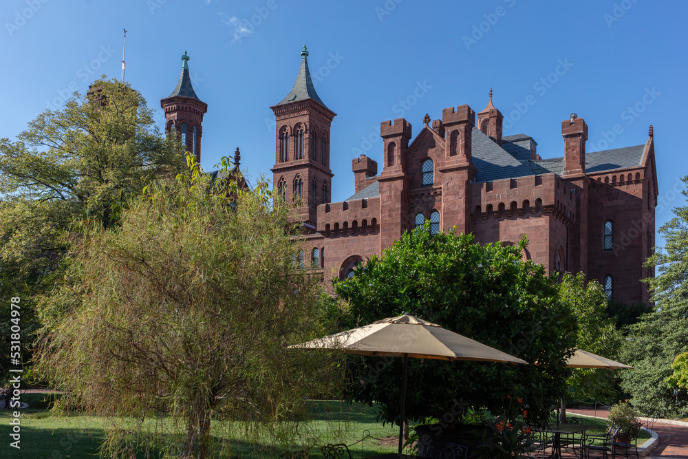 Smithsonian castle in Washington DC