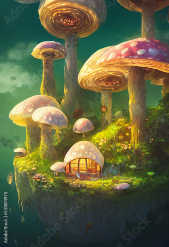 mushrooms in the forest © Garichan