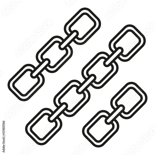 Chain icon. Communication, internet concept. Internet network. Vector illustration. stock image. 