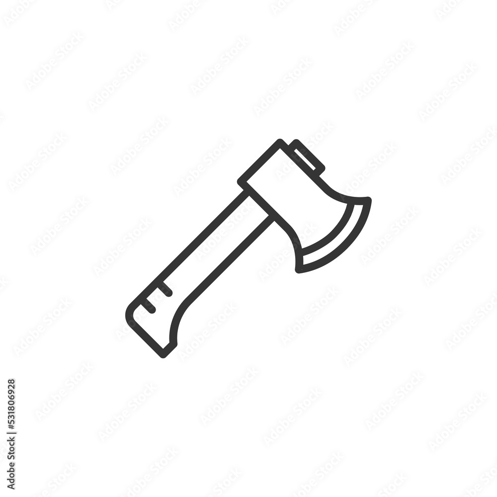 ax icon isolated design template. The ax icon. Axe symbol.Keywords: ax icon isolated design template. The ax icon. Axe symbol.Keywords: