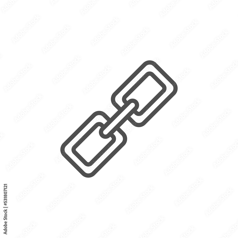 Link icon. Vector illustration. chain icon Link icon. Vector illustration. chain icon