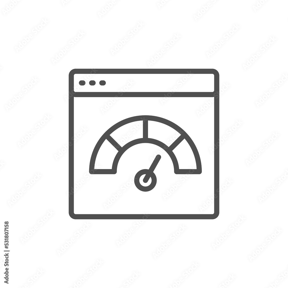 Speed test. Web page loading speed test icon, site performance optimization. Page speed flat icon Speed test. Web page loading speed test icon, site performance optimization. Page speed flat icon