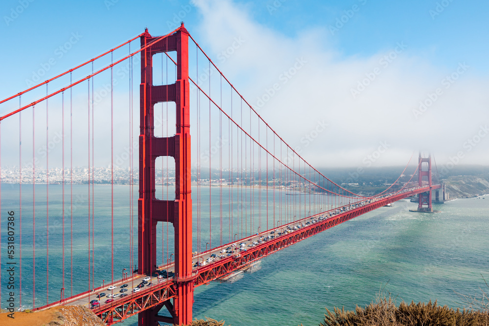 Fototapeta premium golden gate bridge city