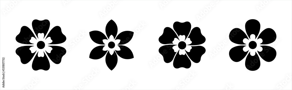 Flower icon symbol sign, vector illustration Flower icon symbol sign, vector illustration