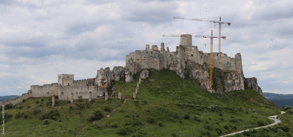 Ruins of Spis Castle near Levoca Slovakia