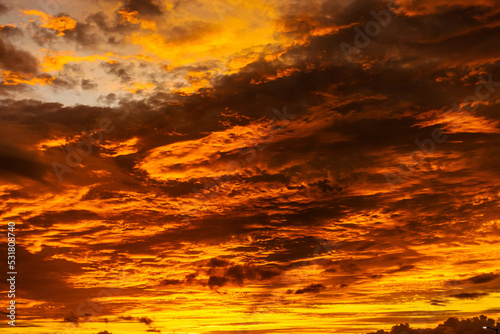 Fototapeta Naklejka Na Ścianę i Meble -  Sunrise, fire in the sky