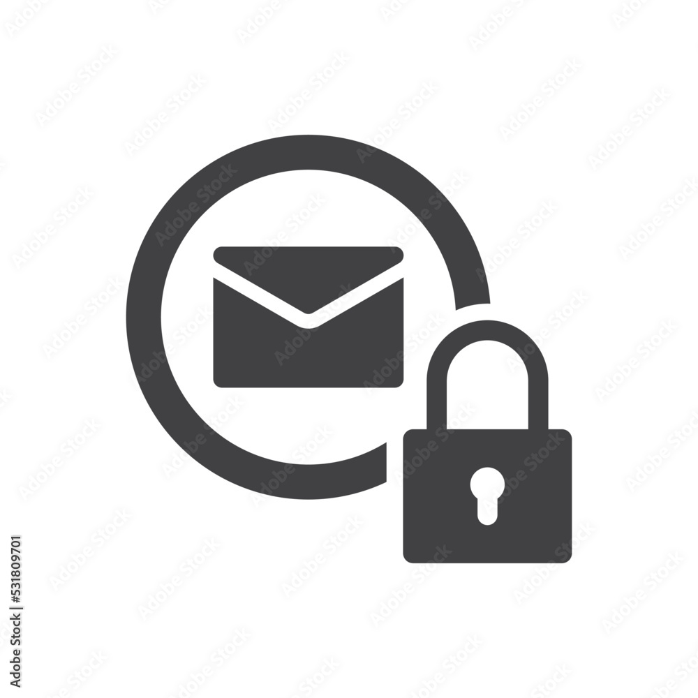 Mail Lock Icon Mail Lock Icon