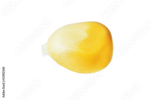 Tableau sur toile Small fresh corn kernel on white background