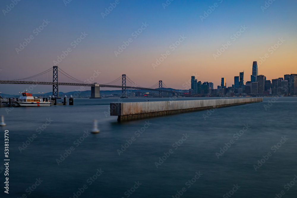 Long exposure of the Bay