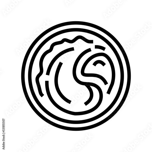puree sweet potato line icon vector. puree sweet potato sign. isolated contour symbol black illustration