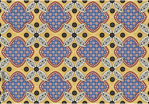 Batik Indonesian: is a technique of wax-resist dyeing applied to whole cloth, or cloth made using this technique originated from Indonesia.