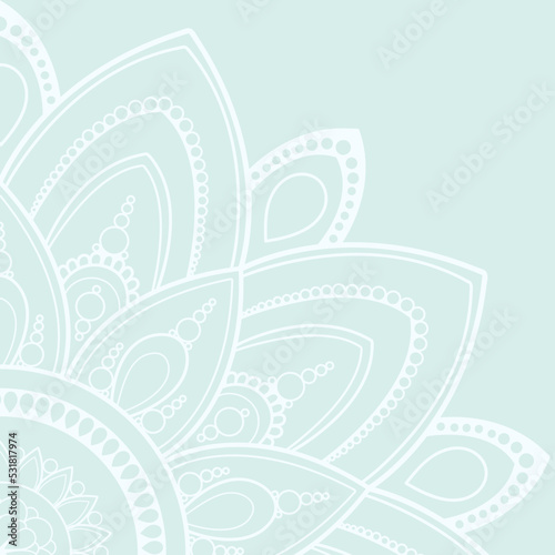 Simple doodle mandala background