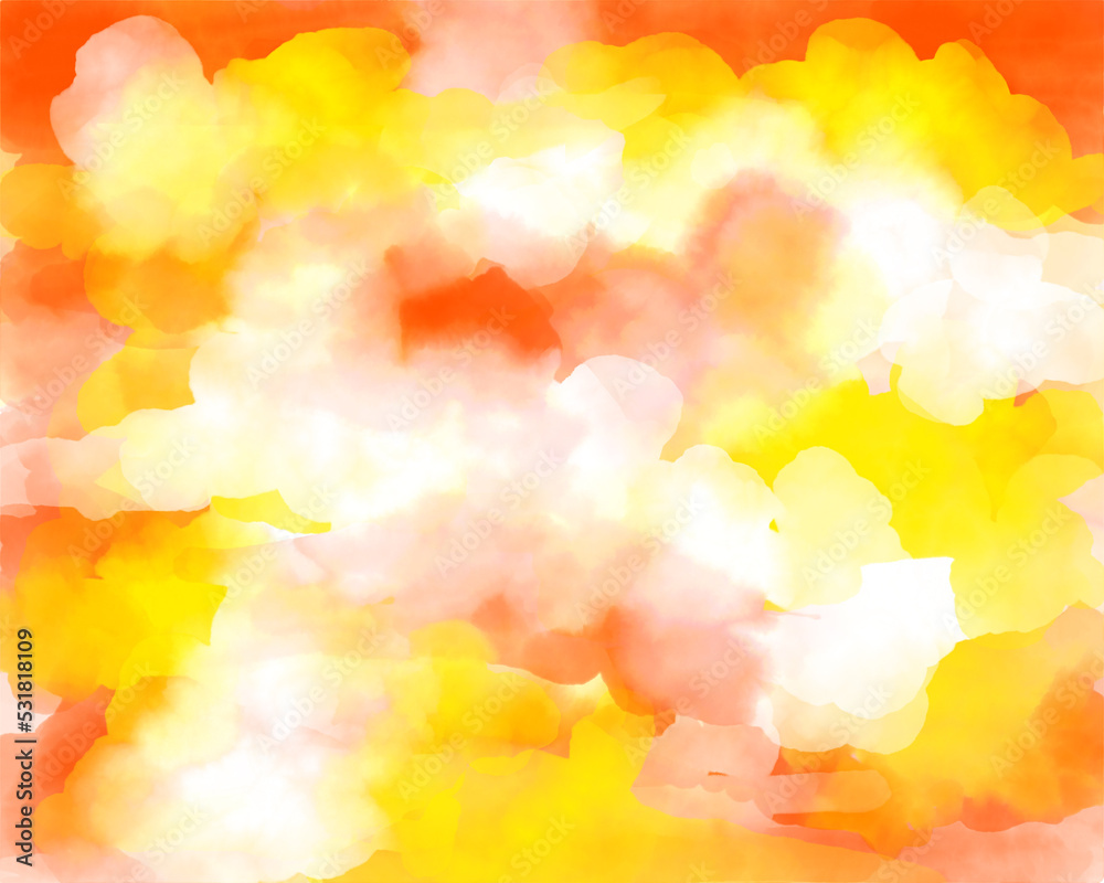 Yellow orange cloud sunset Yellow orange cloud sunset